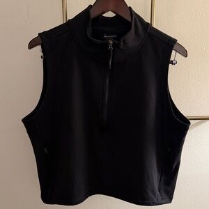 🌿 NWOT 🌿 QTR ZIP TANK TOP 🌿 ATHLETA 🌿 XL 🌿 BLACK